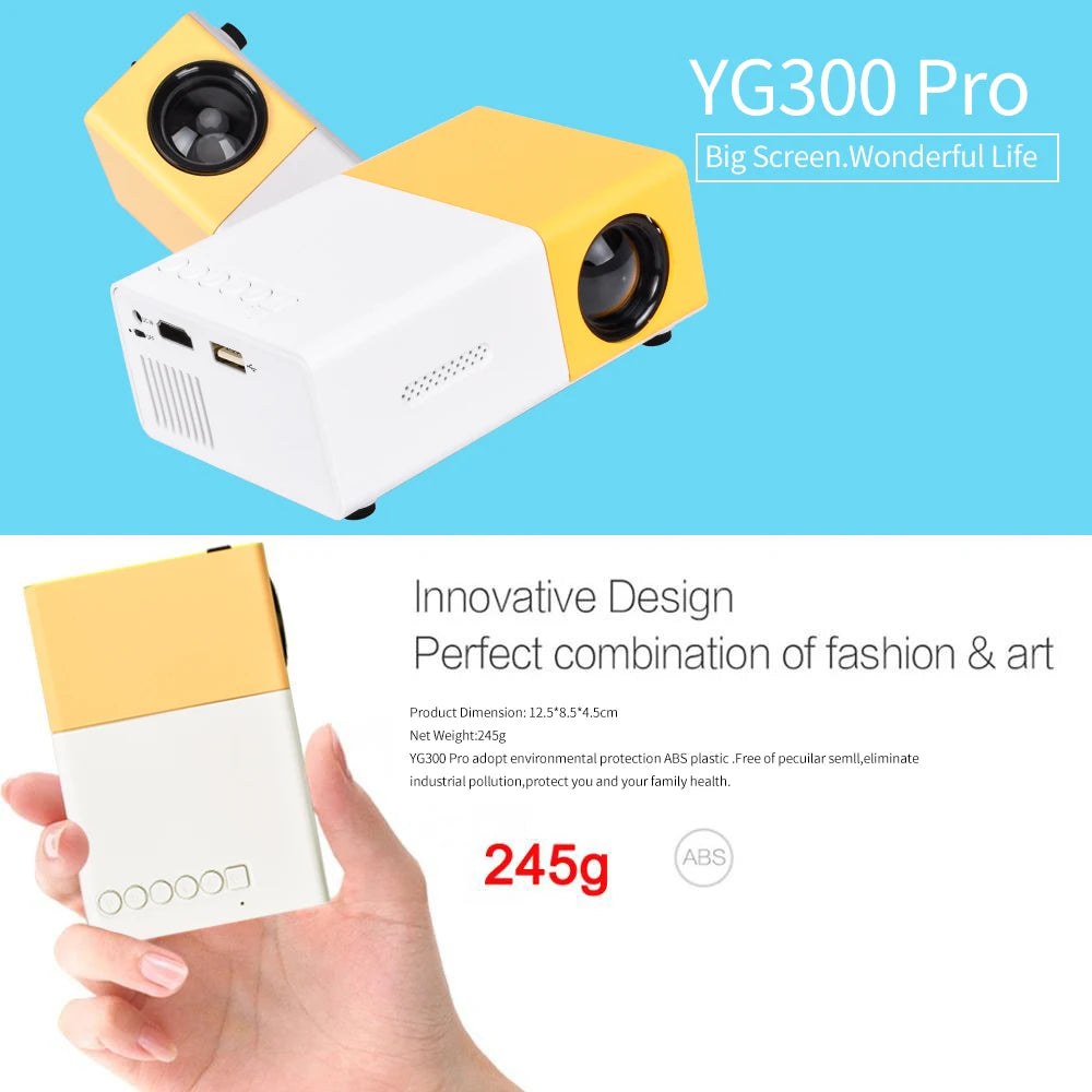 Aura Vision™ Portable Mini HD Projector