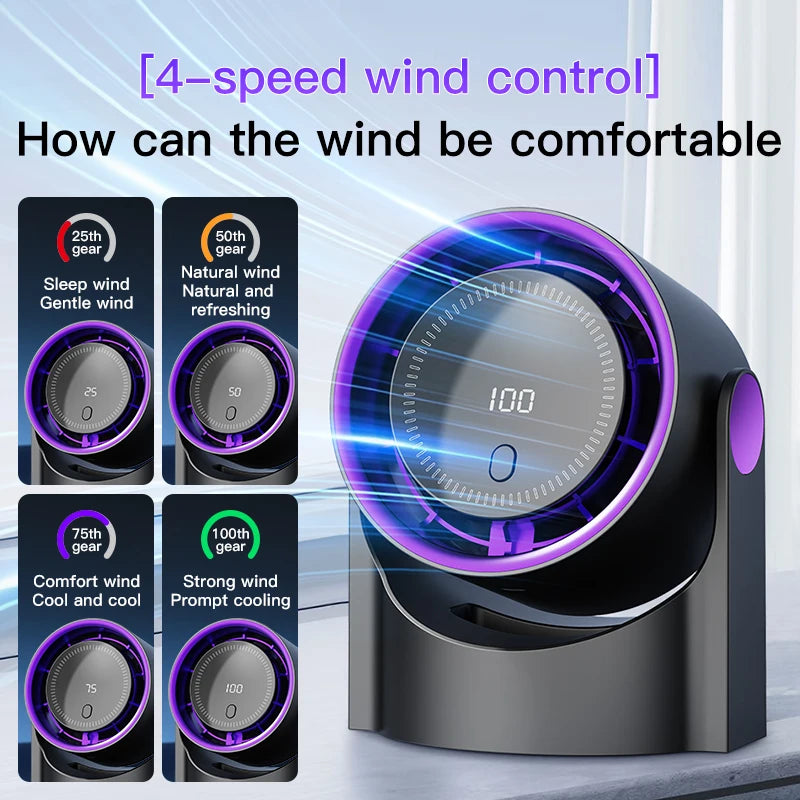 Aura™ Portable Wall-Mounted Fan & Night Light