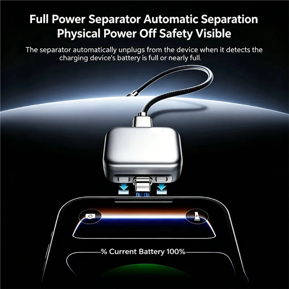 HouseAura™ 140W Smart Auto-Disconnect USB-C Adapter