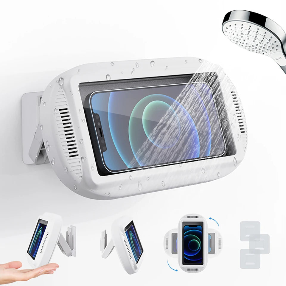 HouseAura™ Waterproof Bathroom Wall Phone Case
