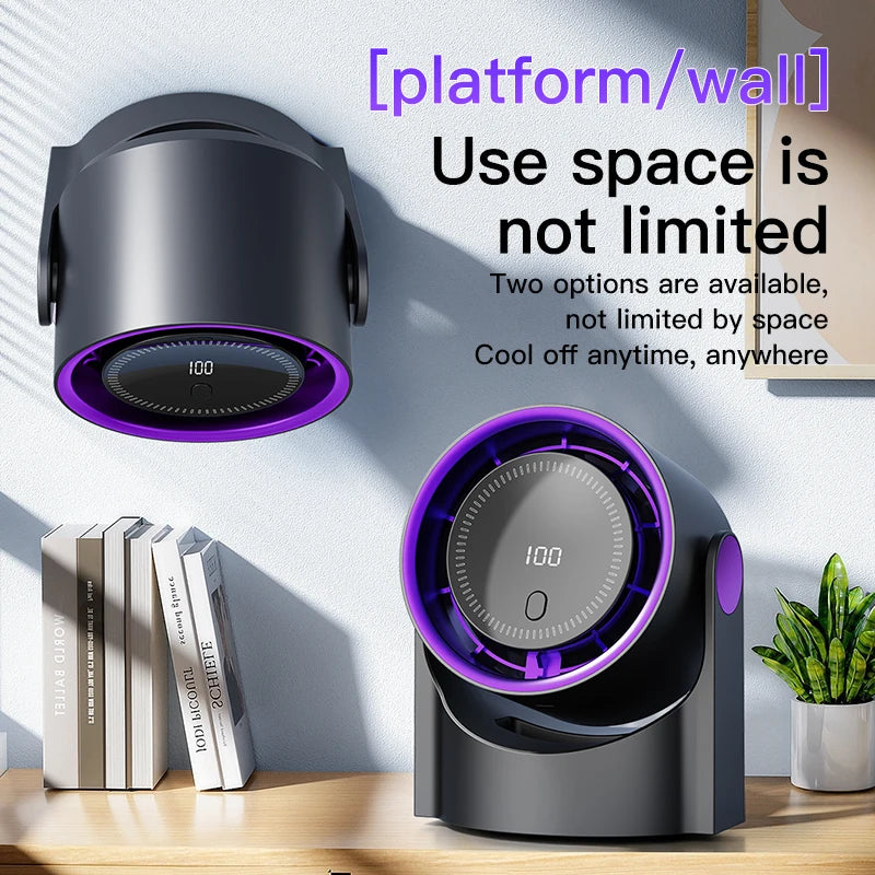 Aura™ Portable Wall-Mounted Fan & Night Light