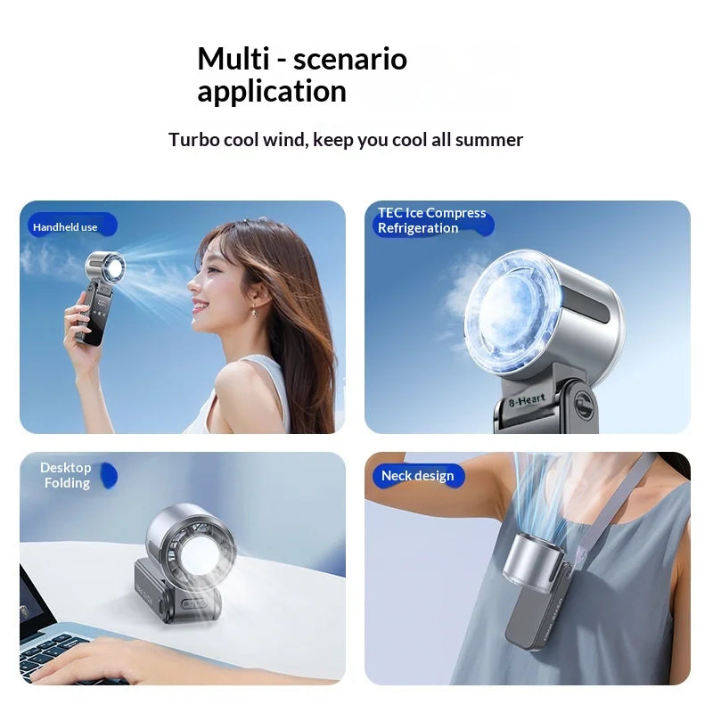 Aura Chill™ Portable Ice-Cooling Handheld Fan