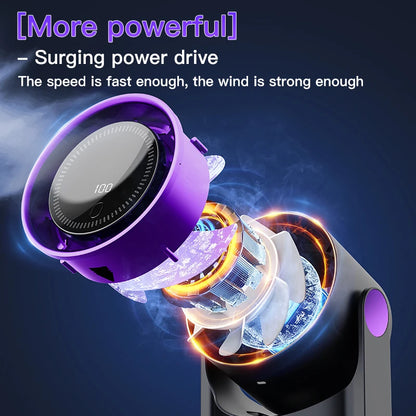 Aura™ Portable Wall-Mounted Fan & Night Light