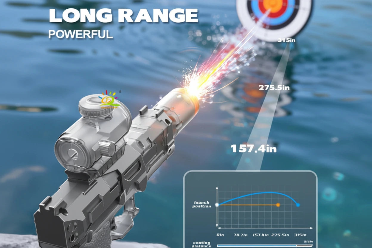 HouseAura™ LED Tactical Electric Water Rifle
