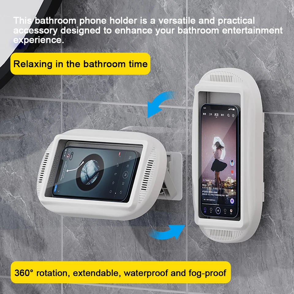 HouseAura™ Waterproof Bathroom Wall Phone Case