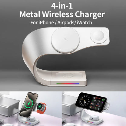 Aura Dock™ 3-in-1 Magnetic Fast Wireless Charger