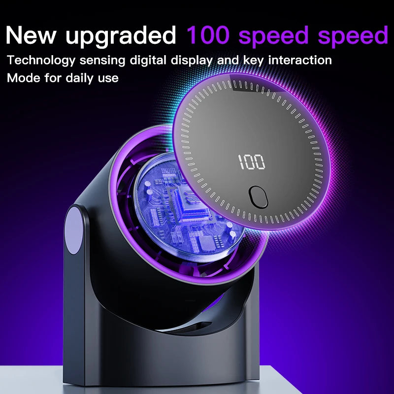 Aura™ Portable Wall-Mounted Fan & Night Light