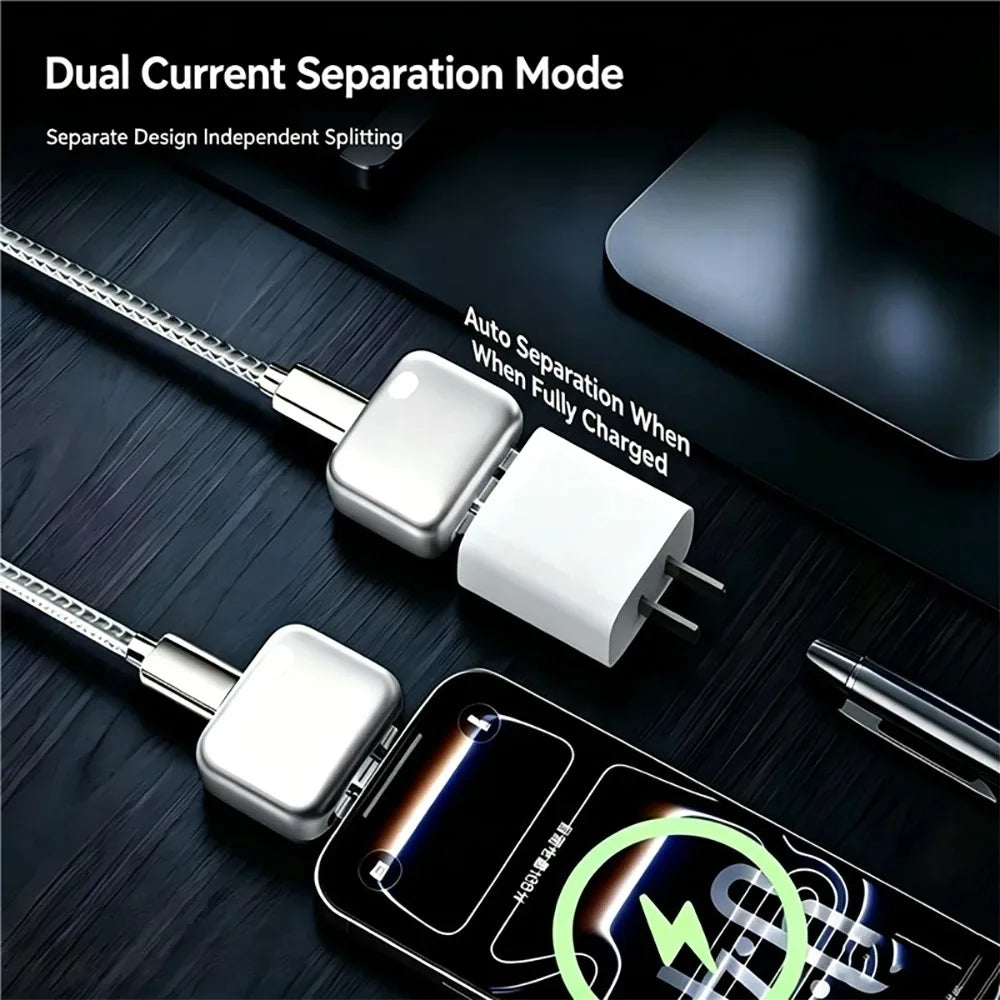 HouseAura™ 140W Smart Auto-Disconnect USB-C Adapter