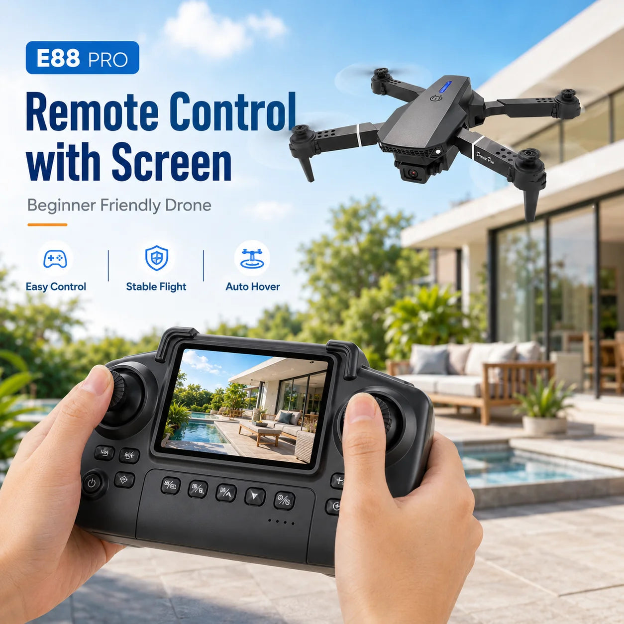 Aura Glide™ Mini FPV Drone with HD Dual Cameras