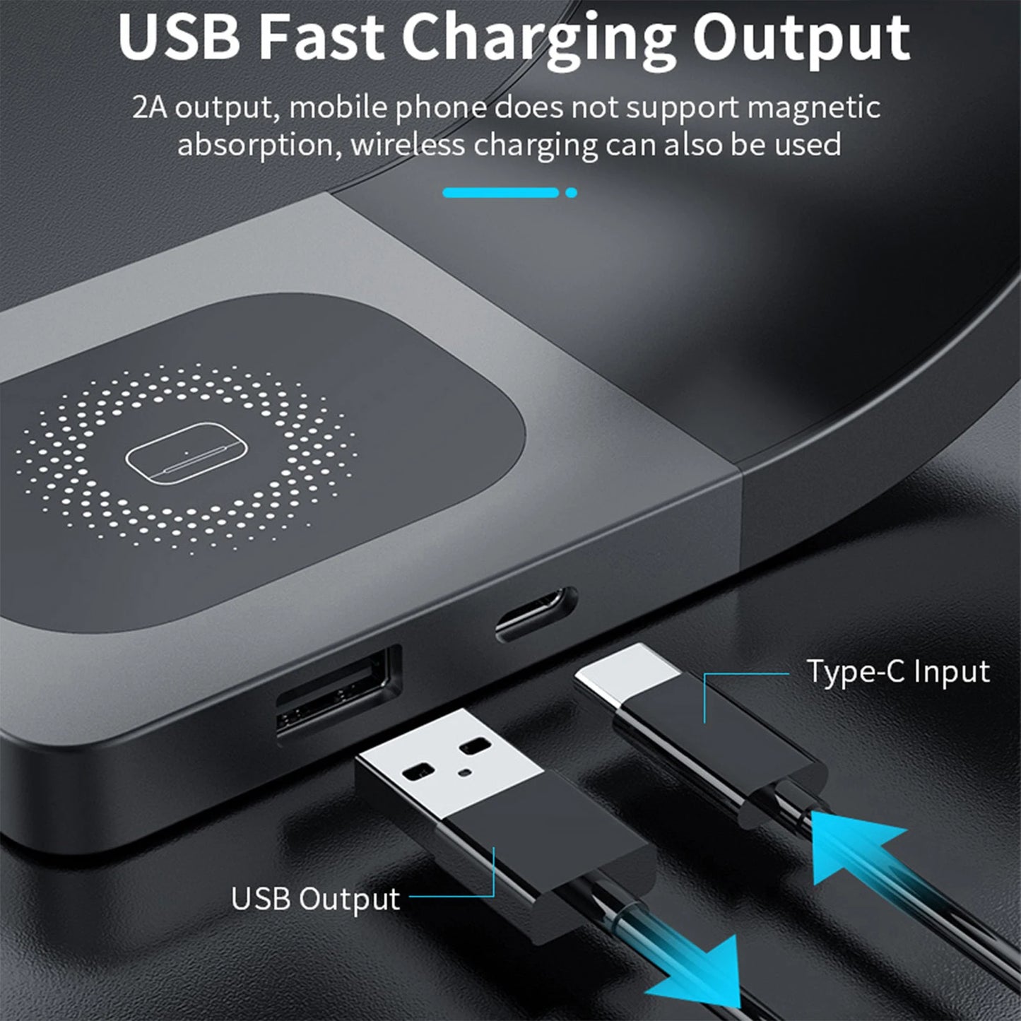 Aura Dock™ 3-in-1 Magnetic Fast Wireless Charger